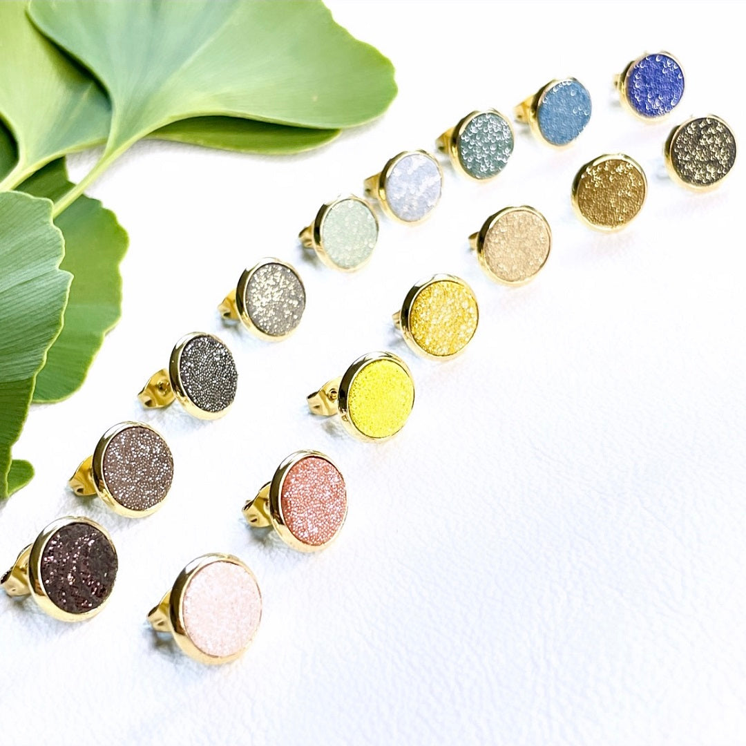 Nune collection de bijoux Paillettes, créée à partir de chutes de cuirs pailletés irrésistibles !