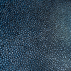 Cuir bleu nuit grainé irisé