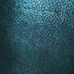 Cuir marin bleu paon métallisé