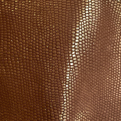 Cuir fauve or façon serpent