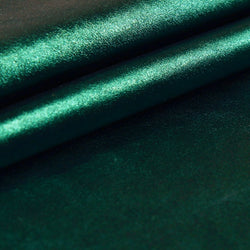 Cuir vert sapin métallisé