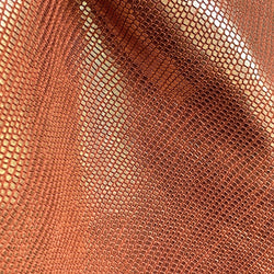 Cuir orangé or façon serpent