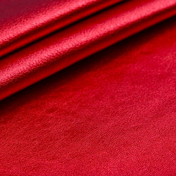 Cuir rouge métallisé