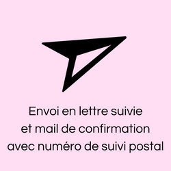 L'envoi d'un commande Nune se fait par lettre suivie La Poste. Un email de confirmation est envoyé au client avec le numéro de suivi postal de sa commande