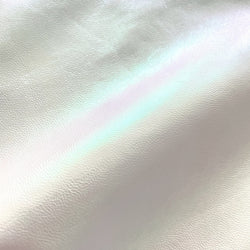 Cuir blanc glacial irisé