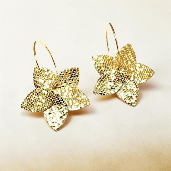 Jasmin leather earrings
