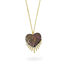 Charger l&#39;image dans la galerie, Collier cuir pailleté Vénus

