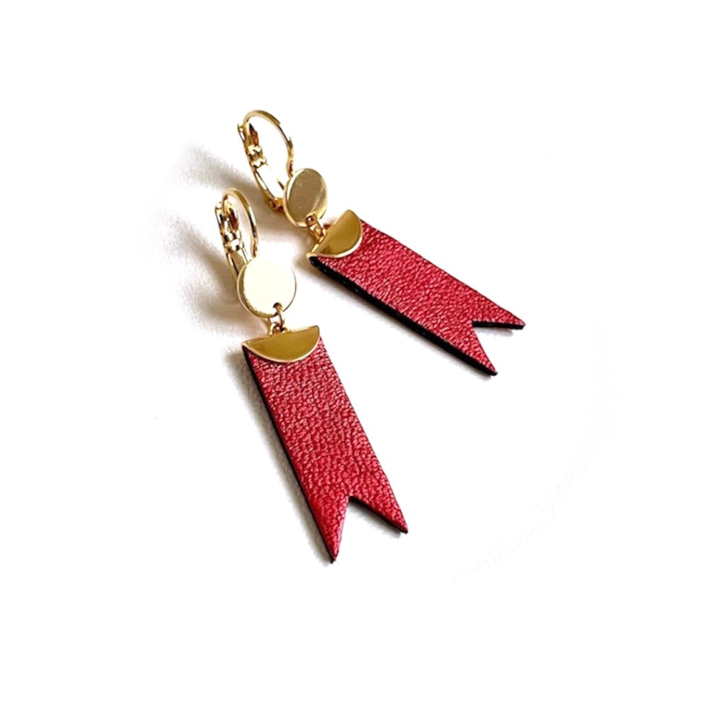 Boucles d'oreilles cuir Cinta